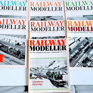 Railway Modeller Magazine Lot of 7 Vintage 1971 United Kingdom